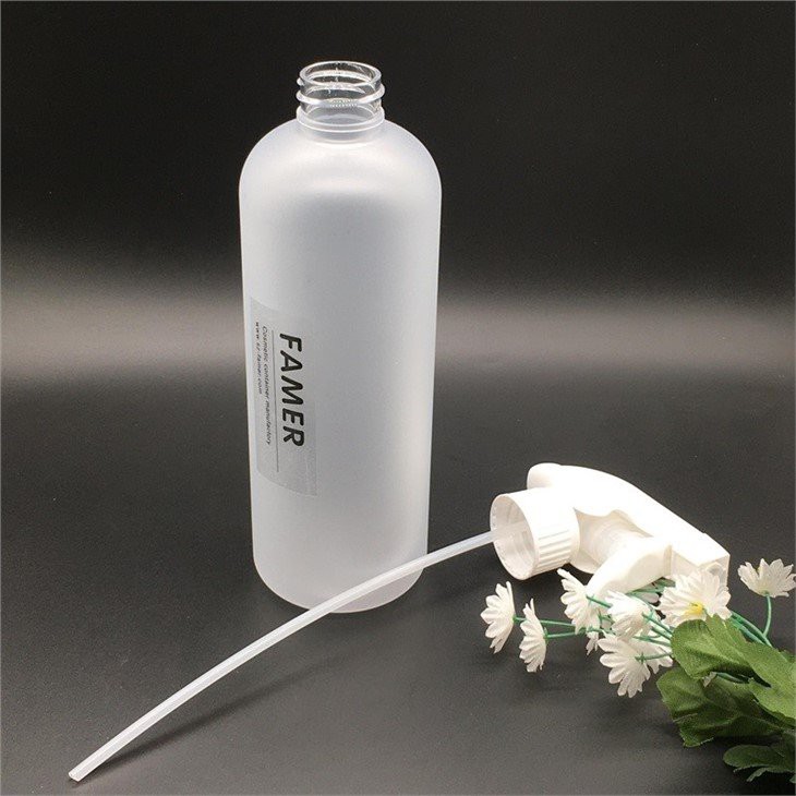 transparent frosted surface PET500ml bottle